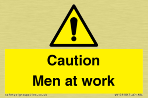 Caution Men at work